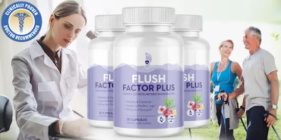 Flush Factor Plus natural formula designed to promote everyday leg vitality